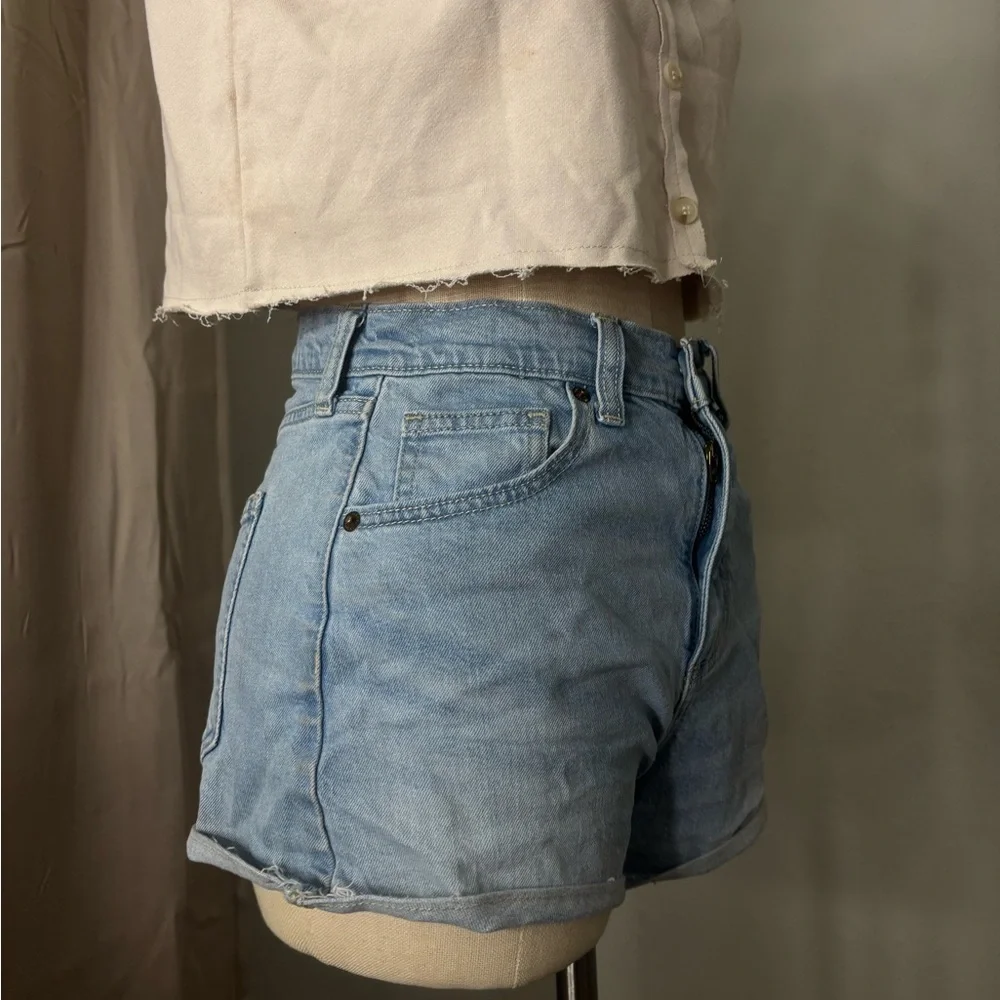 Blue Denim Shorts